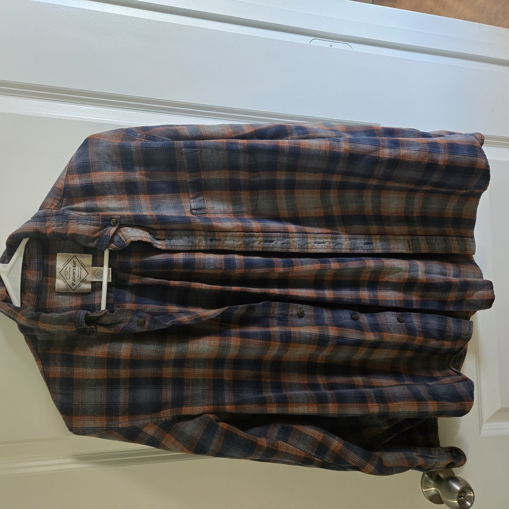 Plaid Button-Up Shirt
